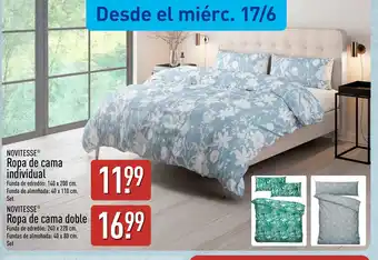 ALDI NOVITESSE Ropa de cama individual oferta