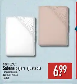 ALDI NOVITESSE Sábana bajera ajustable oferta