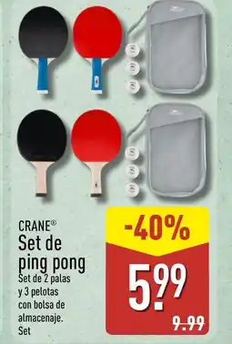 ALDI CRANE Set de ping pong oferta
