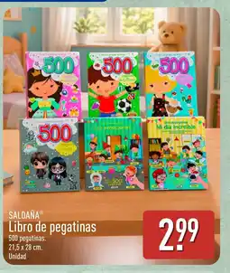 ALDI SALDAÑA Libro de pegatinas oferta