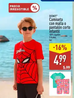 ALDI DISNEY Camiseta con malla o pantalón corto infantil oferta