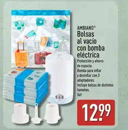 ALDI AMBIANO Bolsas al vacío con bomba eléctrica oferta