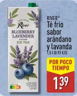 ALDI RIVER Té frio sabor arándano y lavanda oferta