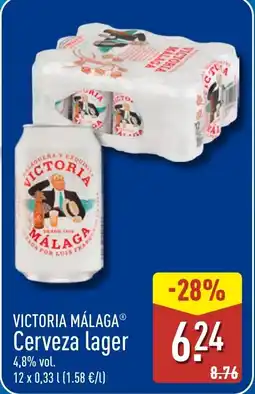 ALDI VICTORIA MÁLAGA Cerveza lager oferta
