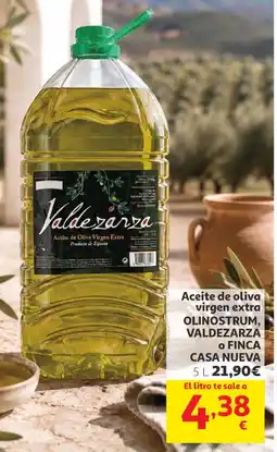 Alcampo Aceite de oliva virgen extra olinostrum, valdezarza o finca casa nueva oferta