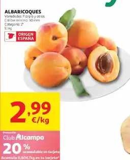 Alcampo Albaricoques oferta