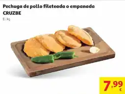 Alcampo CRUZBE Pechuga de pollo fileteada o empanada oferta