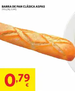 Alcampo Barra de pan clásica aspas oferta