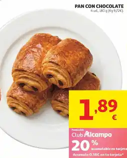 Alcampo Pan con chocolate oferta