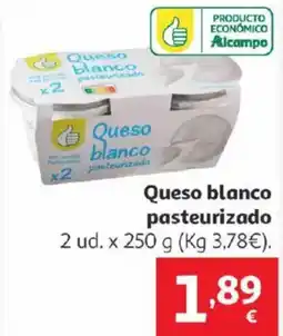 Alcampo Queso blanco pasteurizado oferta