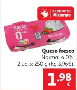 Alcampo Queso fresco oferta