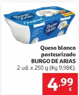 Alcampo BURGO DE ARIAS Queso blanco pasteurizado oferta