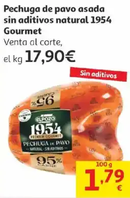 Alcampo ELPOZO Pechuga de pavo asada sin aditivos natural 1954 Gourmet oferta