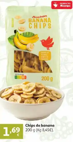 Alcampo AUCHAN Chips de banana oferta