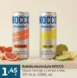 Alcampo NOCCO Bebida electrolyte Blood Orange o Lemon Lime oferta