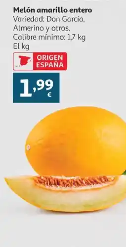 Alcampo Melón amarillo entero oferta