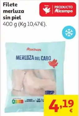 Alcampo Filete merluza sin piel oferta