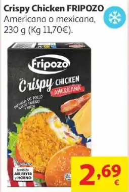 Alcampo FRIPOZO Crispy Chicken Americana o mexicana oferta