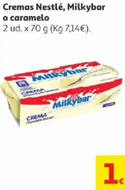 Alcampo Cremas Nestlé, Milkybar o caramelo oferta