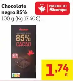 Alcampo AUCHAN Chocolate negro 85% oferta