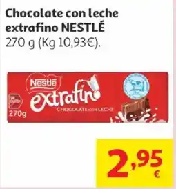 Alcampo NESTLÉ Chocolate con leche extrafino oferta