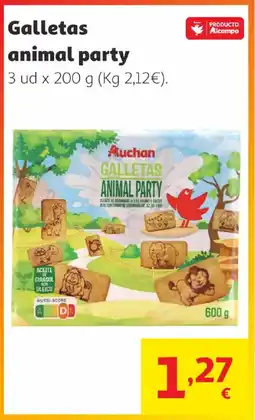 Alcampo AUCHAN Galletas animal party oferta