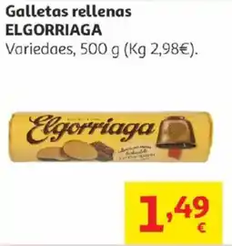 Alcampo ELGORRIAGA Galletas rellenas oferta