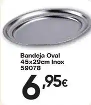 FROIZ Bandeja oval 45x29cm inox 59078 oferta