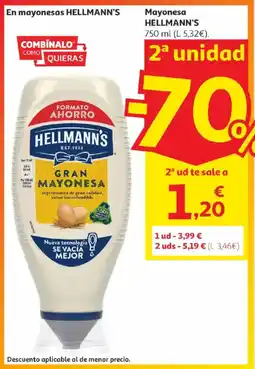 Alcampo HELLMANN'S En mayonesas oferta