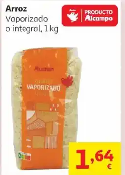 Alcampo AUCHAN Arroz Vaporizado o integral oferta