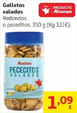 Alcampo AUCHAN Galletas saladas oferta