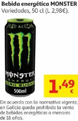 Alcampo MONSTER Bebida energética oferta