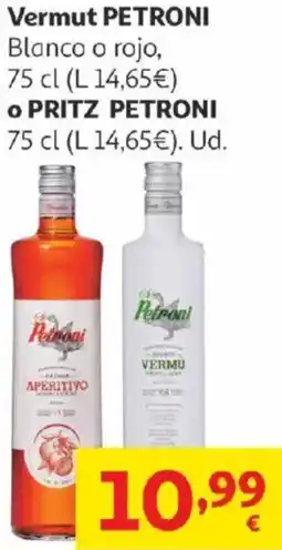 Alcampo PETRONI Vermut blanco o rojo opritz petroni oferta