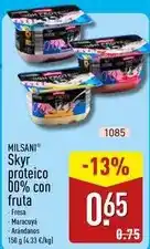 ALDI Milsani - skyr proteico 00% con fruta oferta