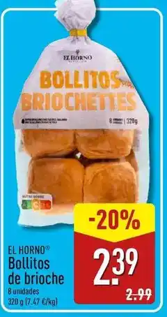 ALDI Horno de oro - bollitos de brioches oferta