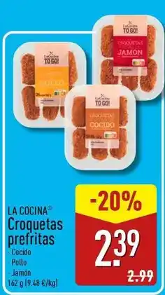 ALDI La cocinera - croquetas prefritas oferta