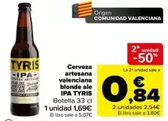 Carrefour Origen - cerveza artesana valenciana blonde ale oferta