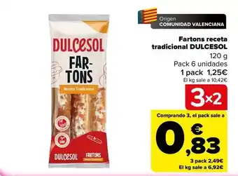 Dulcesol - fartons receta tradicional