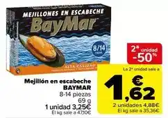 Carrefour Baymar - mejillon en escabeche oferta