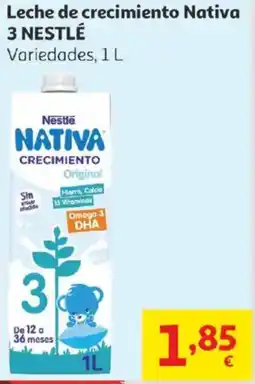 Alcampo NESTLÉ Leche de crecimiento Nativa 3 oferta