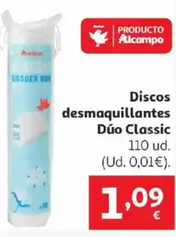 Alcampo Discos desmaquillantes Dúo Classic oferta