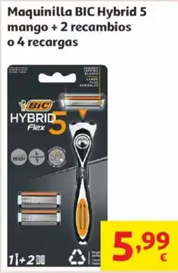 Alcampo BIC Maquinilla Hybrid 5 mango + 2 recambios o 4 recargas oferta