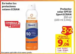 Alcampo ECRAN Protector solar SPF50 Sport oferta