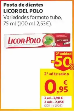 Alcampo LICOR DEL POLO Pasta de dientes oferta