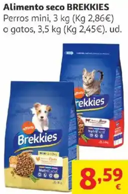 Alcampo BREKKIES Alimento seco Perros mini oferta