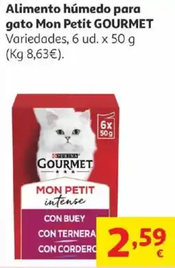 Alcampo GOURMET Alimento húmedo para gato Mon Petit oferta