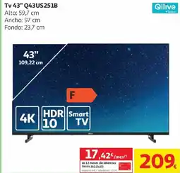 Alcampo QILIVE Tv 43" Q43US251B oferta