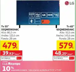 Alcampo LG Tv 55" 55QNED85A6C oferta