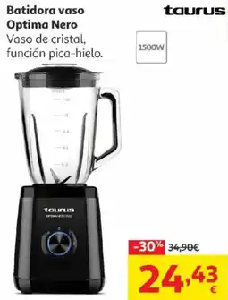 Alcampo TAURUS Batidora vaso Optima Nero oferta