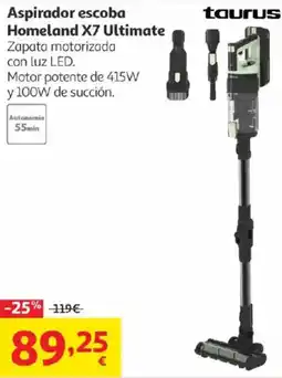 Alcampo TAURUS Aspirador escoba Homeland X7 Ultimate oferta
